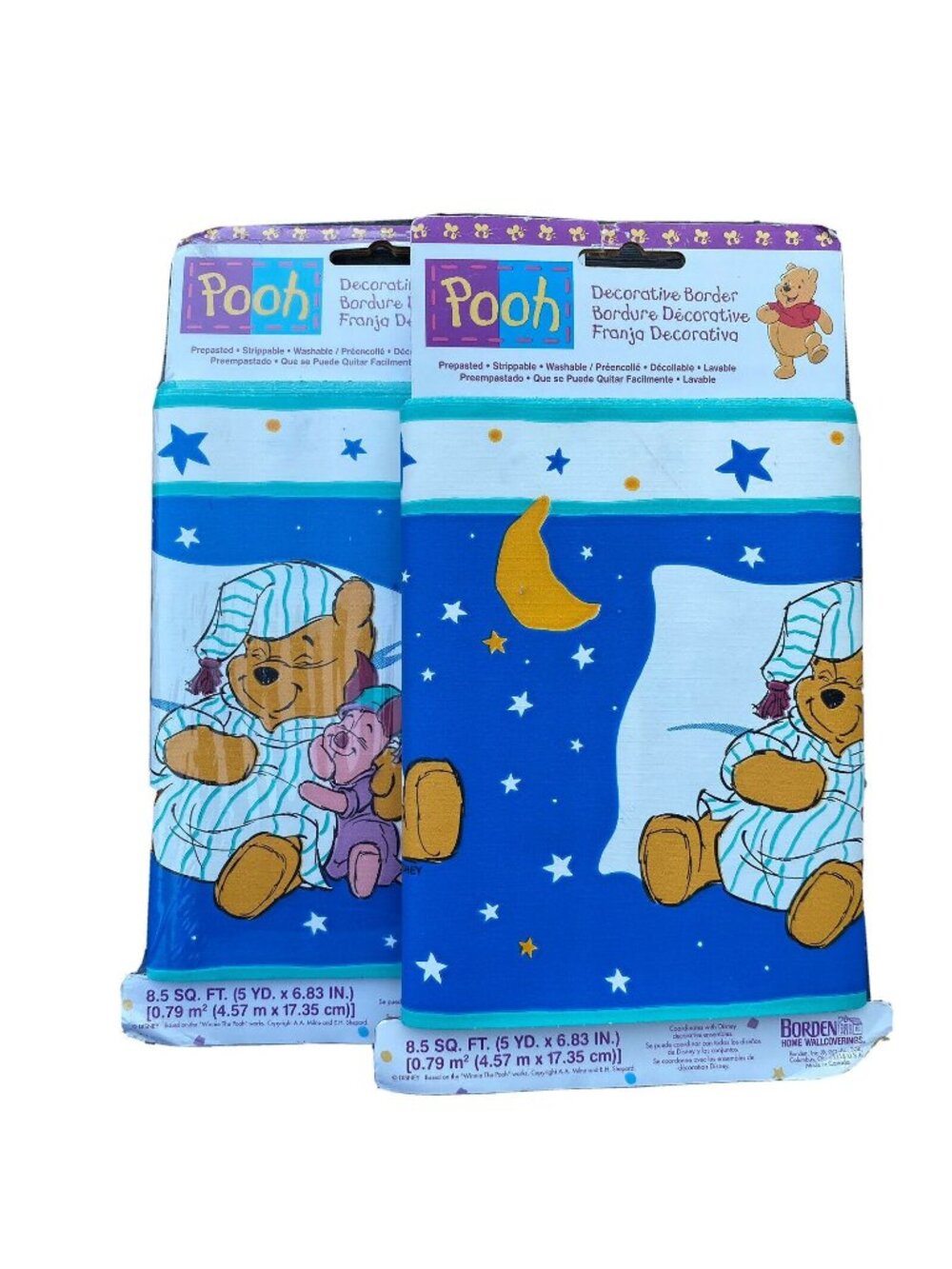 2 Disney Winnie Pooh Decorative arts Wallpaper Border 5 Yds. x 6.83 In.